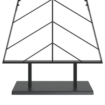 Metal Christmas Tree with Stand KUOPIO 150 cm Steel Black