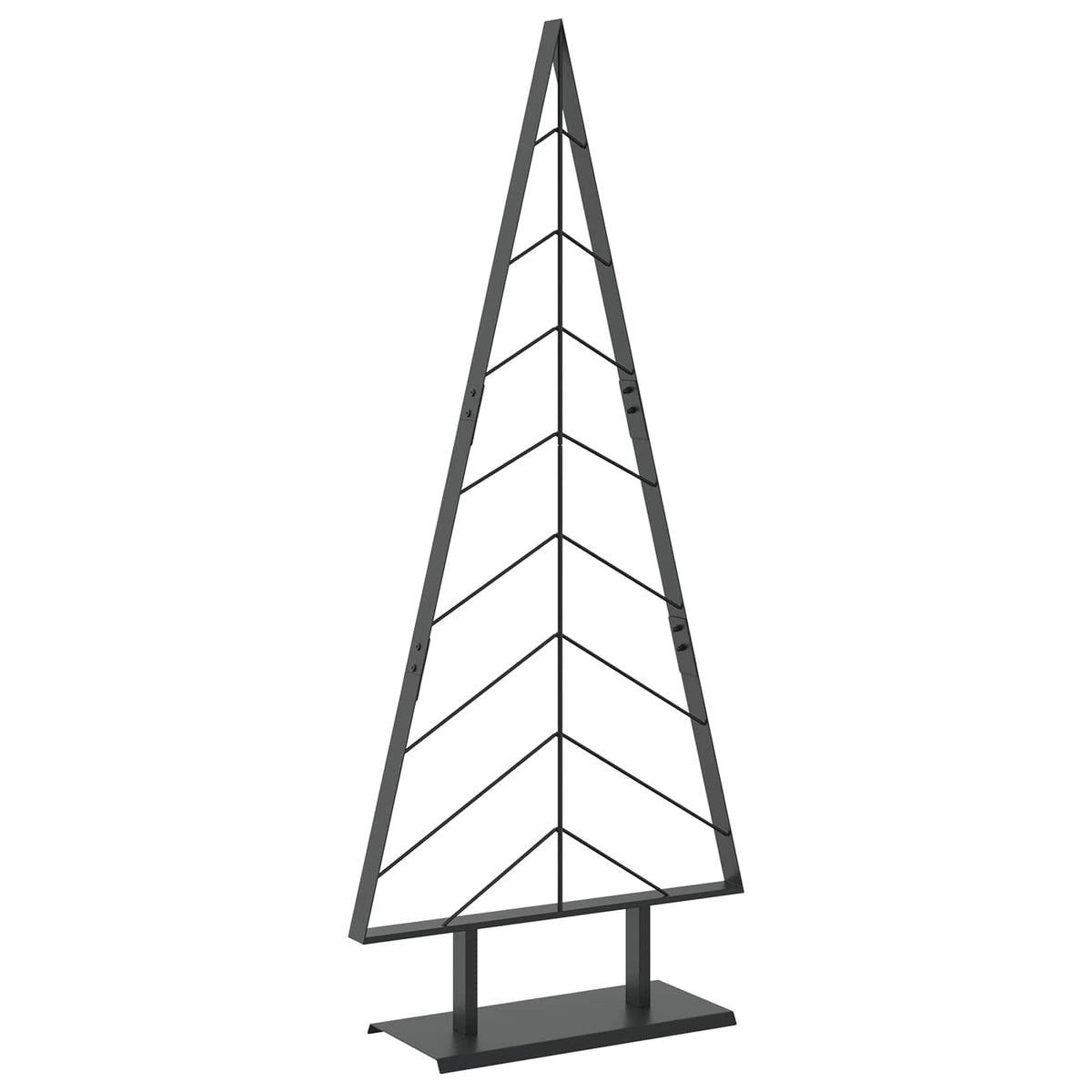 Metal Christmas Tree with Stand KUOPIO 150 cm Steel Black