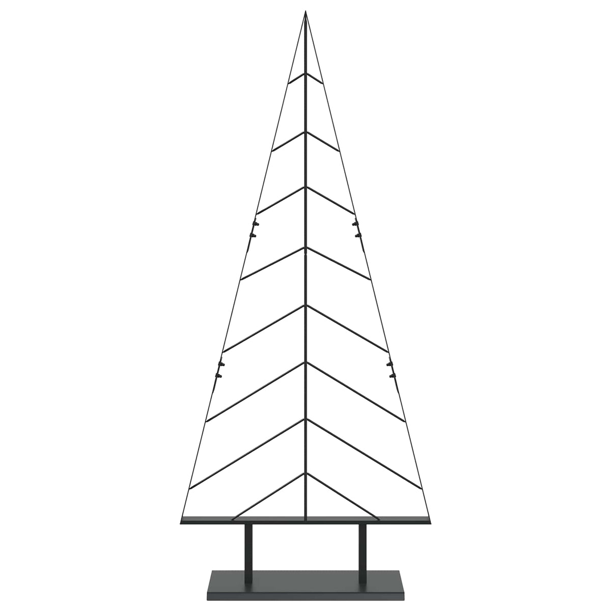 Metal Christmas Tree with Stand KUOPIO 150 cm Steel Black
