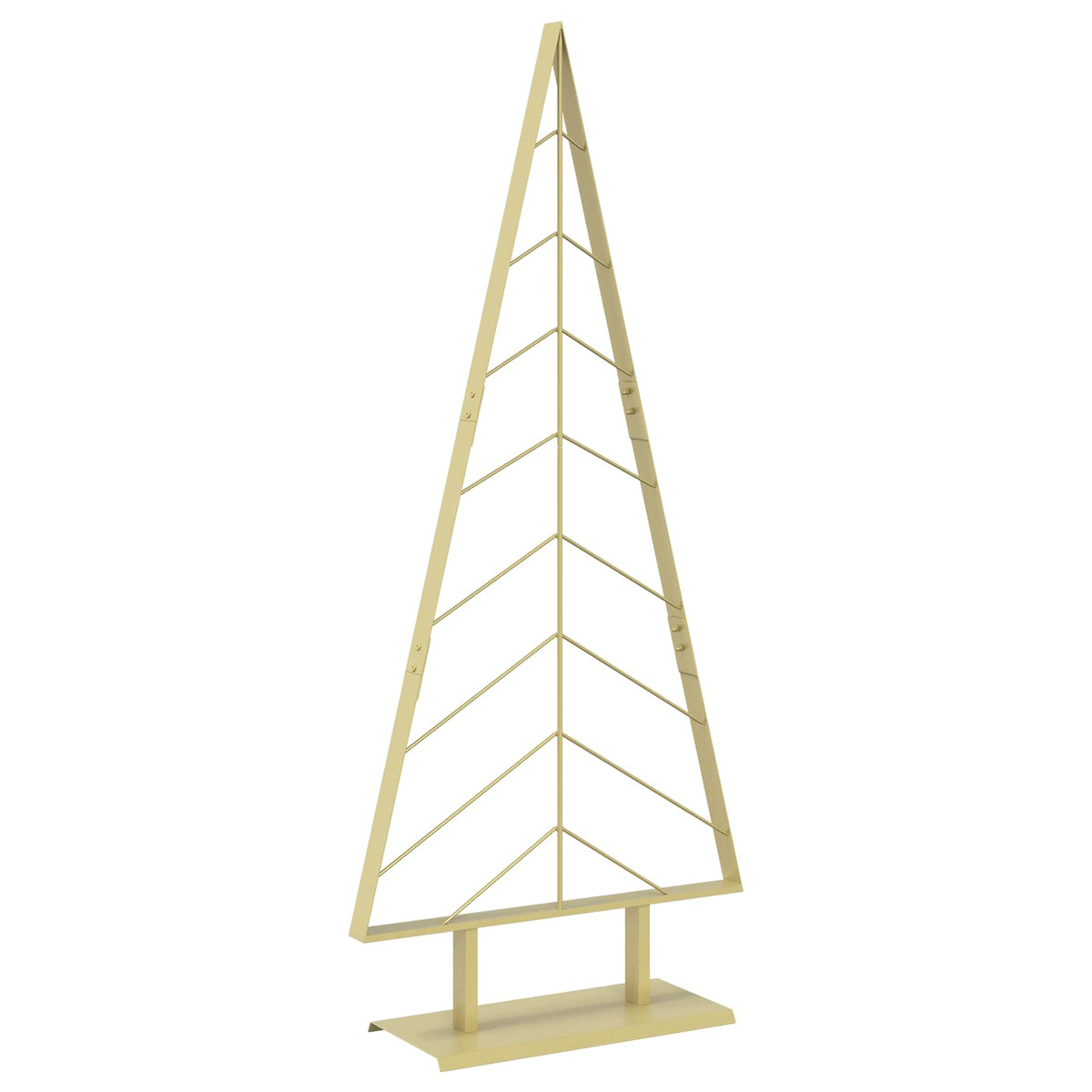 Metal Christmas Tree with Stand KUOPIO 150 cm Steel Gold