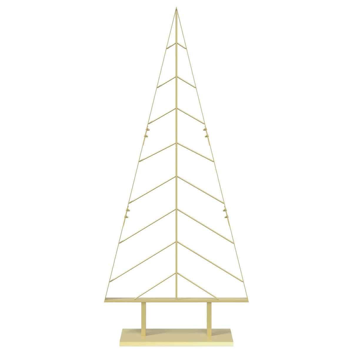 Metal Christmas Tree with Stand KUOPIO 150 cm Steel Gold