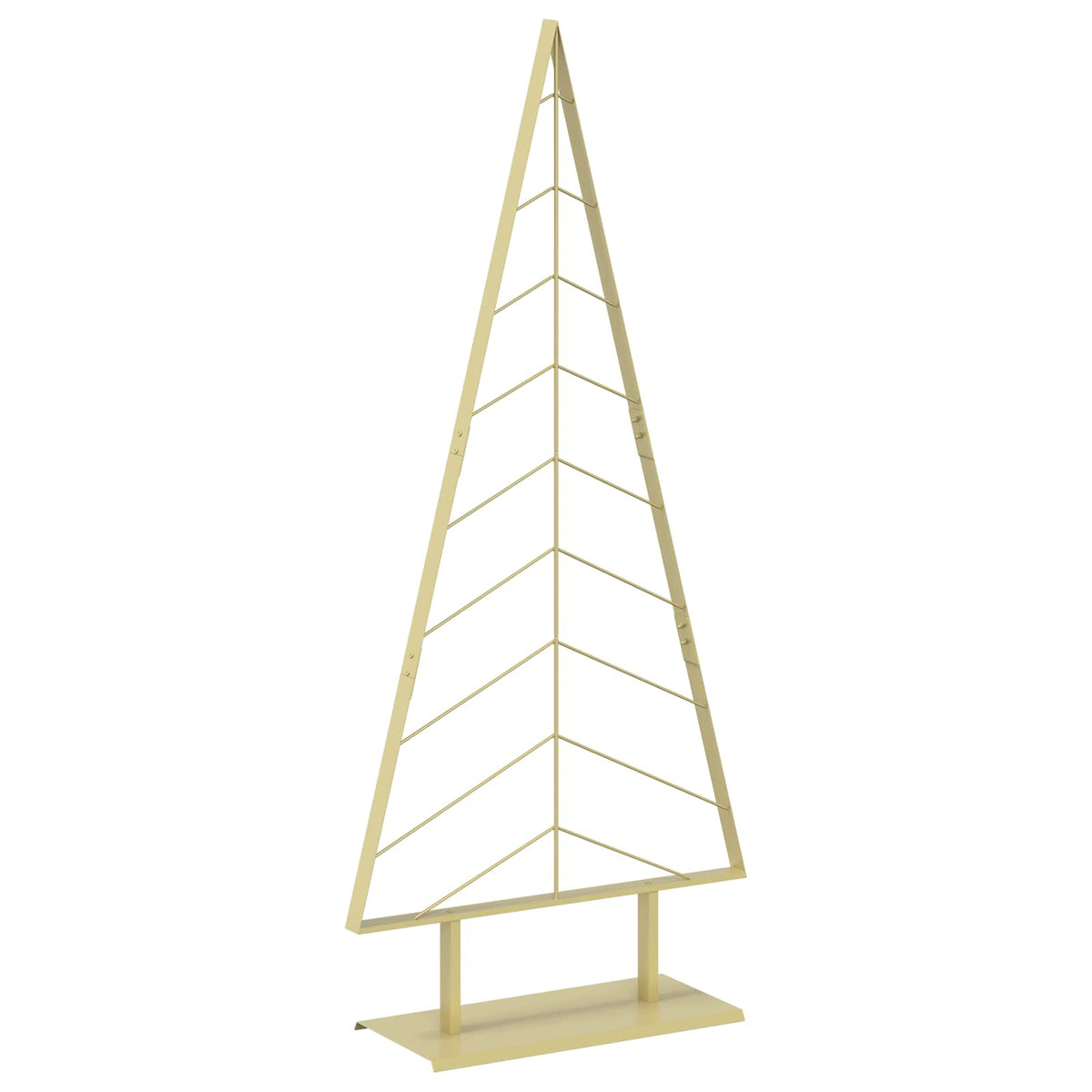 Metal Christmas Tree with Stand KUOPIO 180 cm Steel Gold
