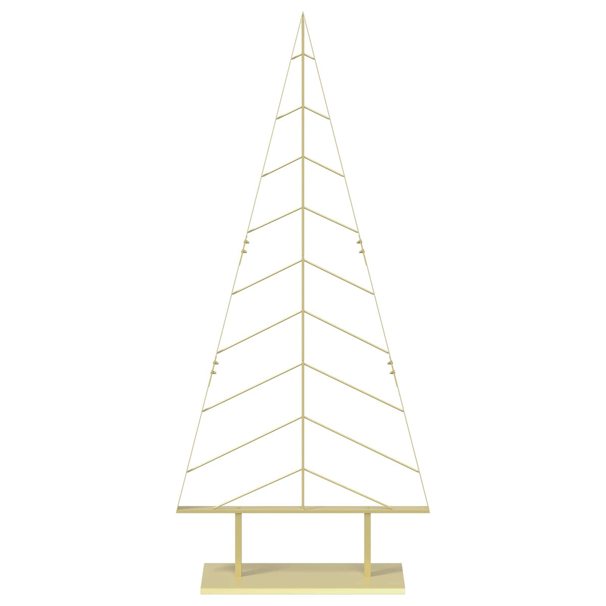 Metal Christmas Tree with Stand KUOPIO 180 cm Steel Gold