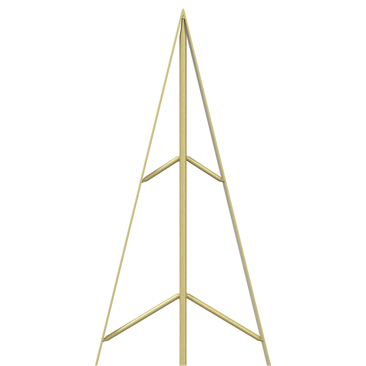 Metal Christmas Tree with Stand KUOPIO 210 cm Steel Gold