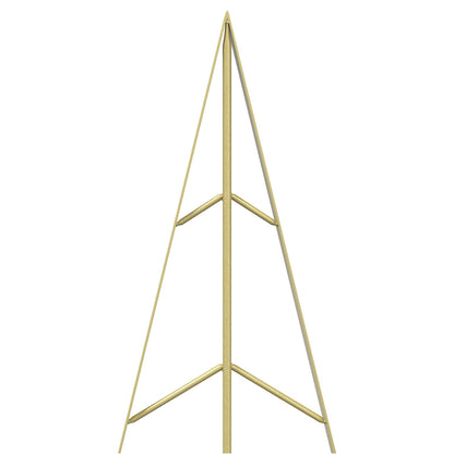 Metal Christmas Tree with Stand KUOPIO 210 cm Steel Gold
