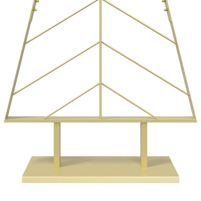 Metal Christmas Tree with Stand KUOPIO 210 cm Steel Gold