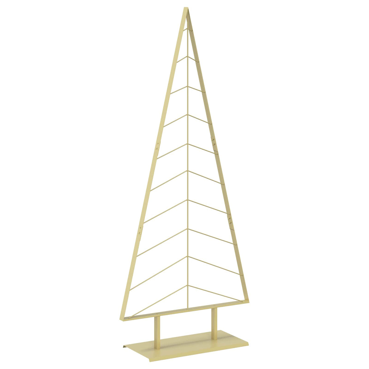 Metal Christmas Tree with Stand KUOPIO 210 cm Steel Gold