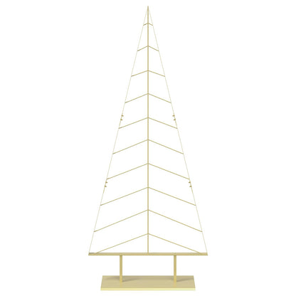 Metal Christmas Tree with Stand KUOPIO 210 cm Steel Gold