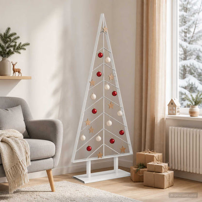 Metal Christmas Tree KUOPIO 150 cm Steel White