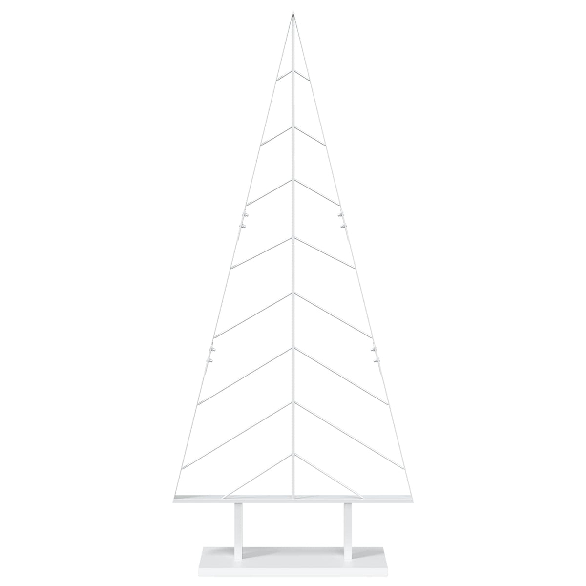 Metal Christmas Tree KUOPIO 150 cm Steel White