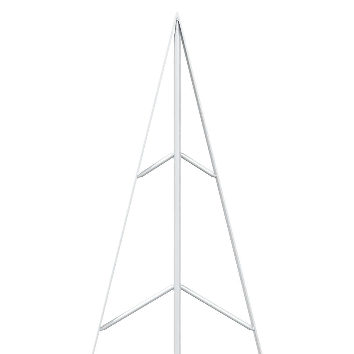 Metal Christmas Tree with Stand KUOPIO 180 cm Steel White