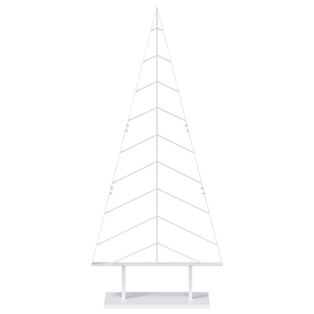 Metal Christmas Tree with Stand KUOPIO 180 cm Steel White