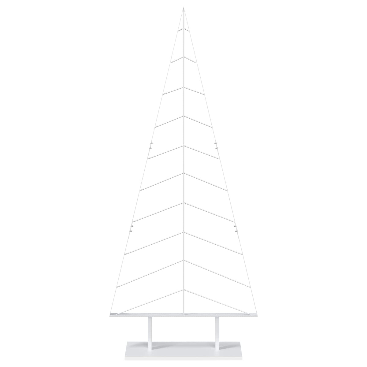 Metal Christmas Tree with Stand KUOPIO 210 cm Steel White