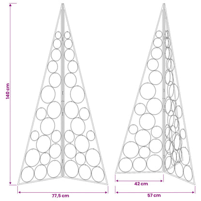 Metal Christmas Tree KUOPIO 140 cm Steel White