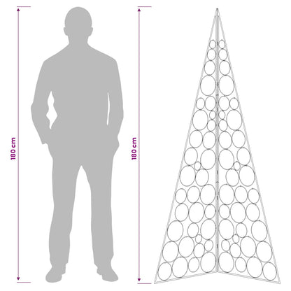 Metal Christmas Tree KUOPIO 180 cm Steel White