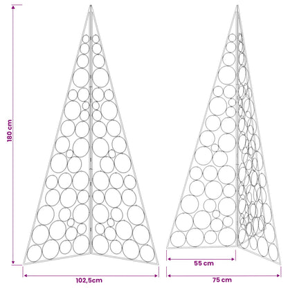 Metal Christmas Tree KUOPIO 180 cm Steel White