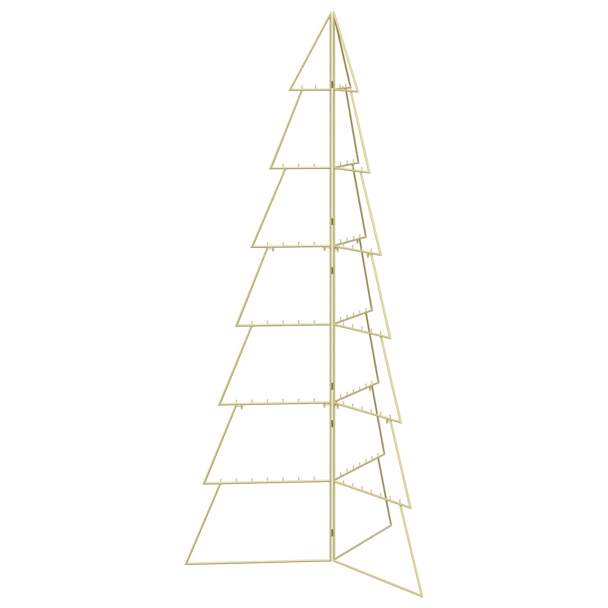 Metal Christmas Tree with Folding Stand KUOPIO 210 cm Steel