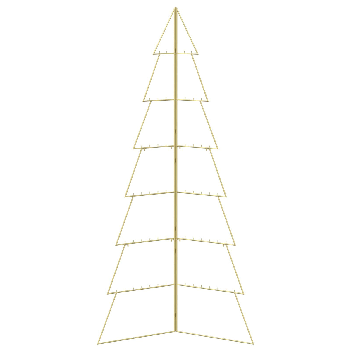 Metal Christmas Tree with Folding Stand KUOPIO 210 cm Steel