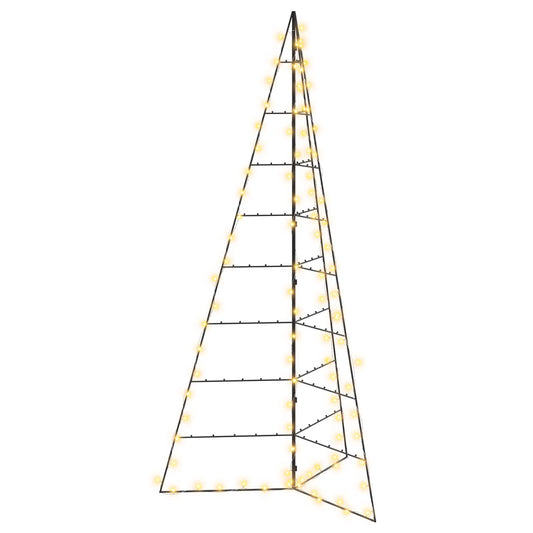 Metal Christmas Tree with LED KUOPIO 210 cm Warm White Steel