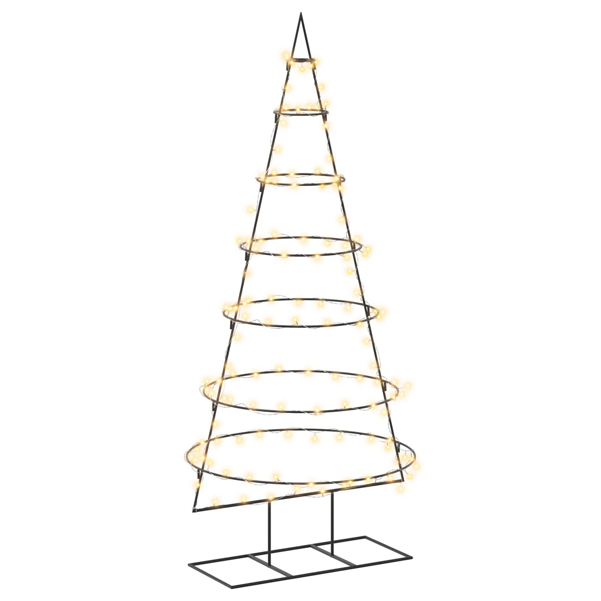 Metal Christmas Tree with Stand KUOPIO 180 cm Warm White Steel