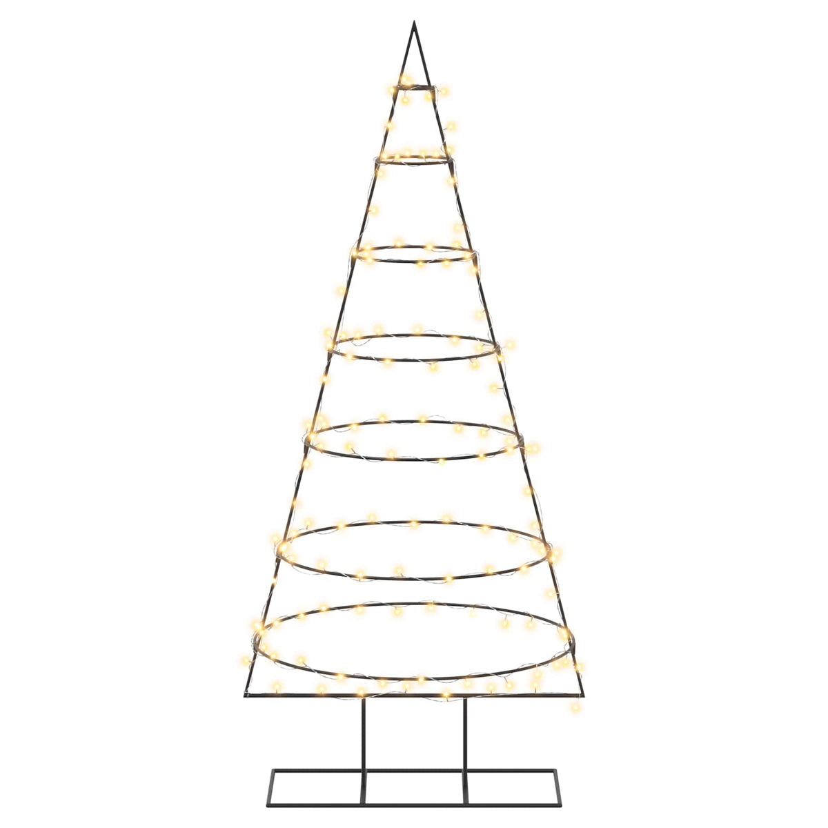 Metal Christmas Tree with Stand KUOPIO 180 cm Warm White Steel