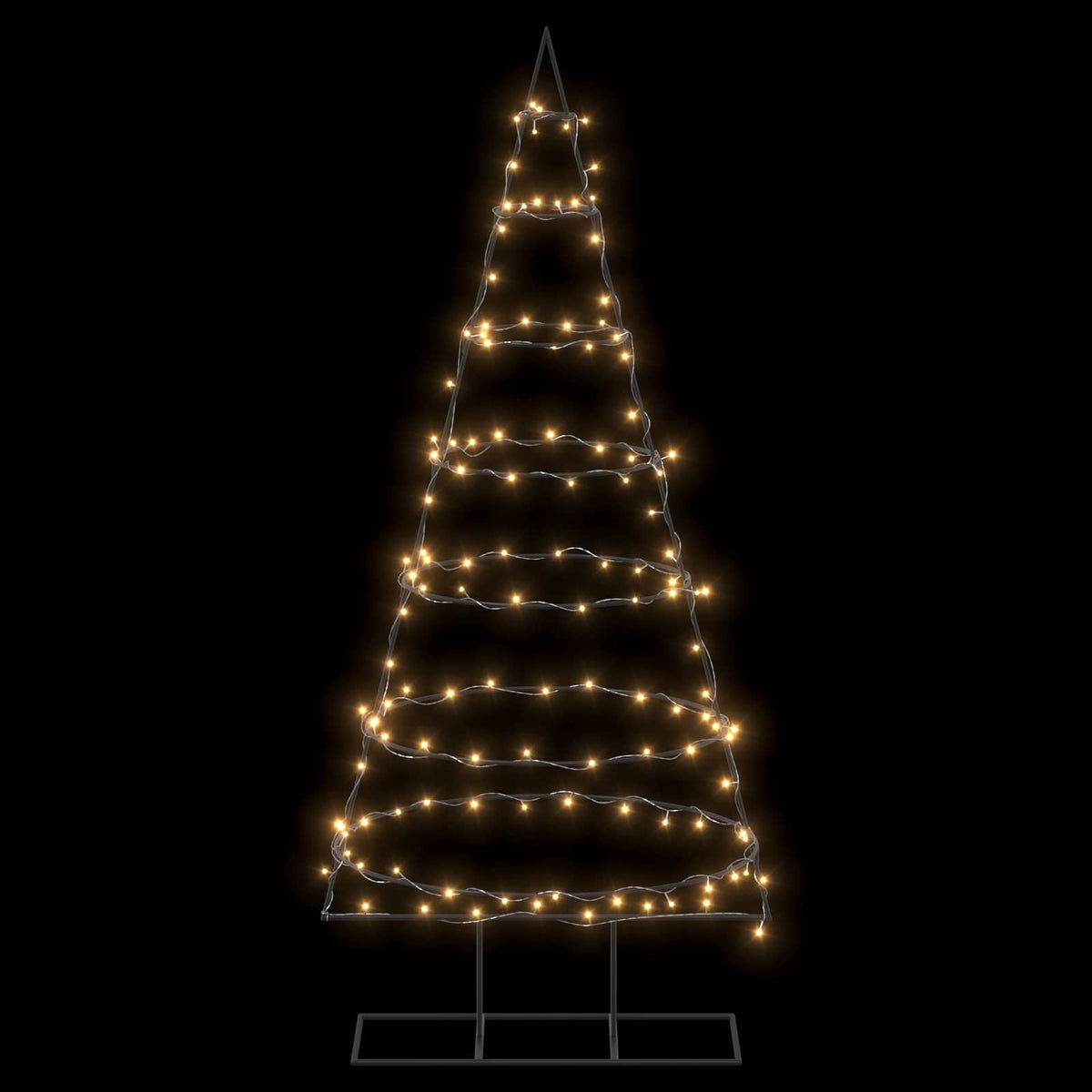 Metal Christmas Tree with Stand KUOPIO 180 cm Warm White Steel