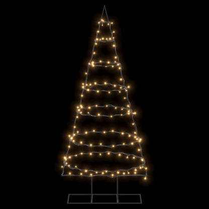 Metal Christmas Tree with Stand KUOPIO 180 cm Warm White Steel