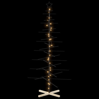 Metal Christmas Tree with Stand KUOPIO 210 cm Warm White Steel