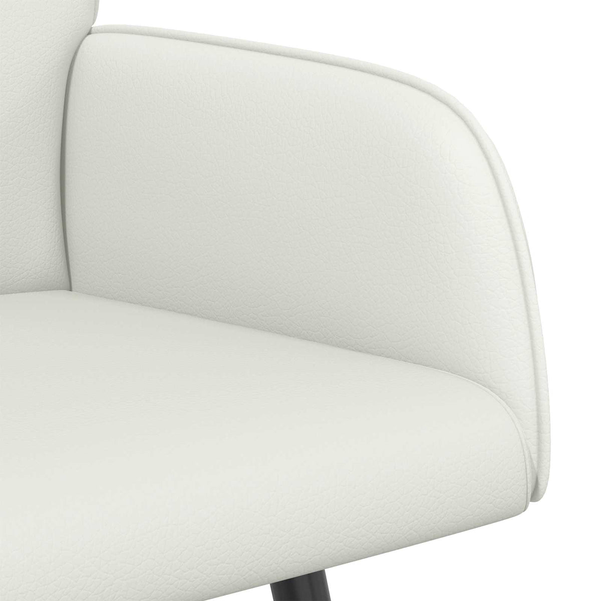 2 Seater Sofa with Metal Legs 2-Seater White Faux Leather