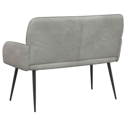 2 Seater Sofa with Metal Legs 2-Seater Light Grey Velvet