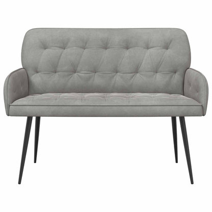 2 Seater Sofa with Metal Legs 2-Seater Light Grey Velvet