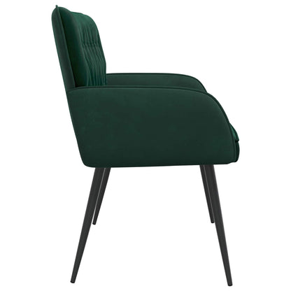 2 Seater Sofa with Metal Legs 2-Seater Dark Green Velvet
