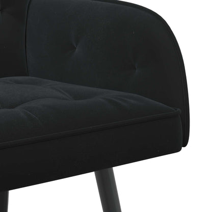 2 Seater Sofa with Metal Legs 2-Seater Black Velvet