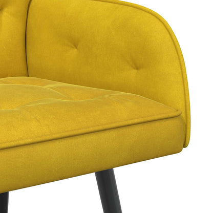 2 Seater Sofa with Metal Legs 2-Seater Yellow Velvet