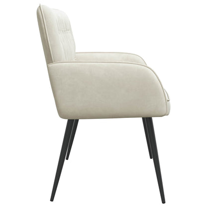 2 Seater Sofa with Metal Legs 2-Seater Cream Velvet