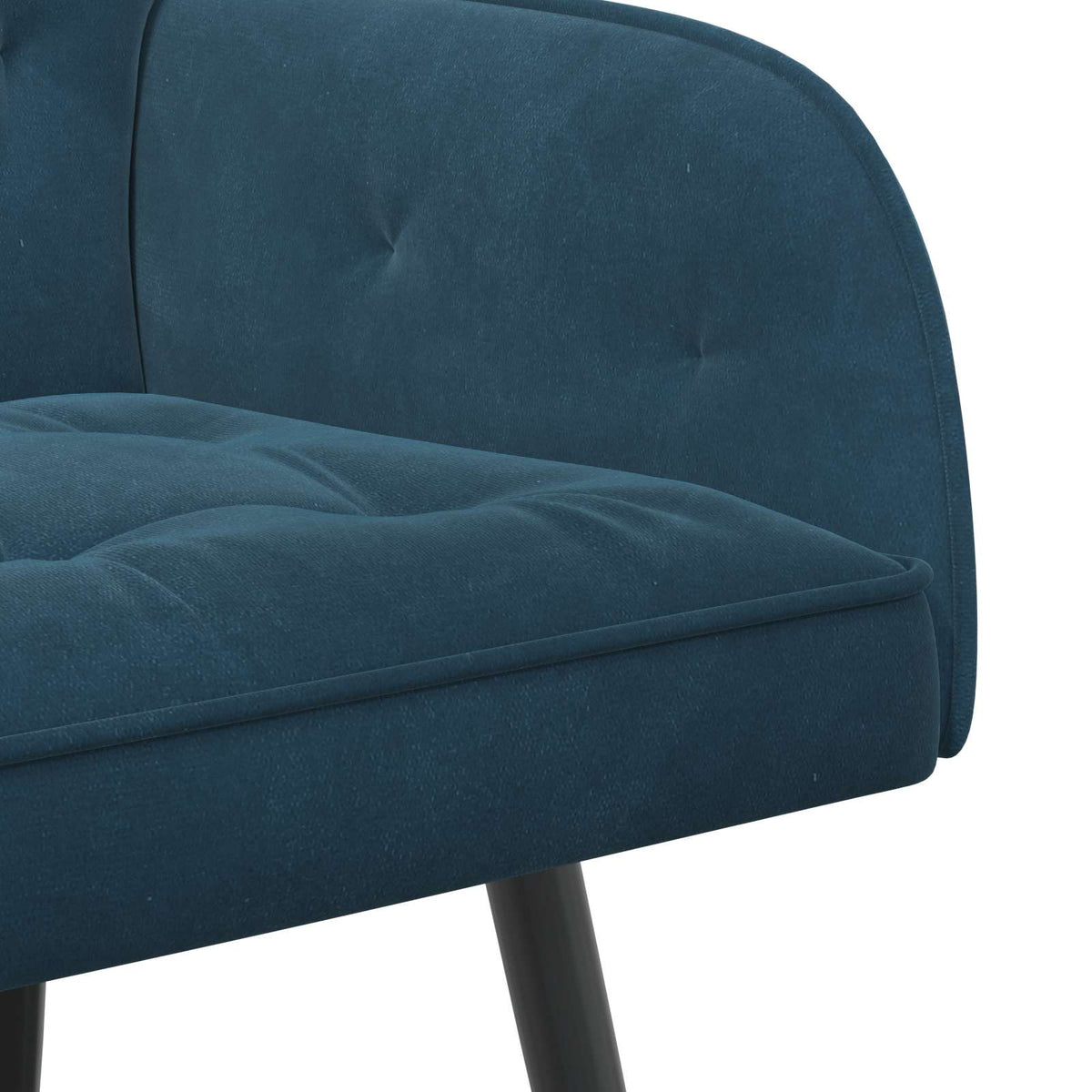 2 Seater Sofa with Metal Legs 2-Seater Blue Velvet