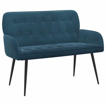 2 Seater Sofa with Metal Legs 2-Seater Blue Velvet