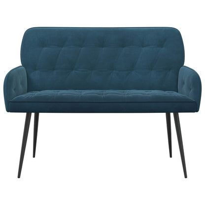 2 Seater Sofa with Metal Legs 2-Seater Blue Velvet