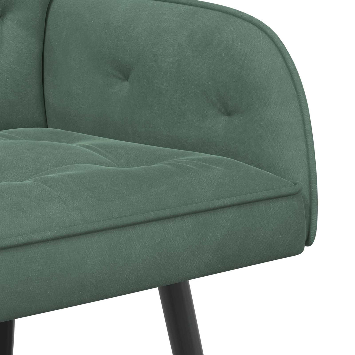 2 Seater Sofa with Metal Legs 2-Seater Sea Green Velvet