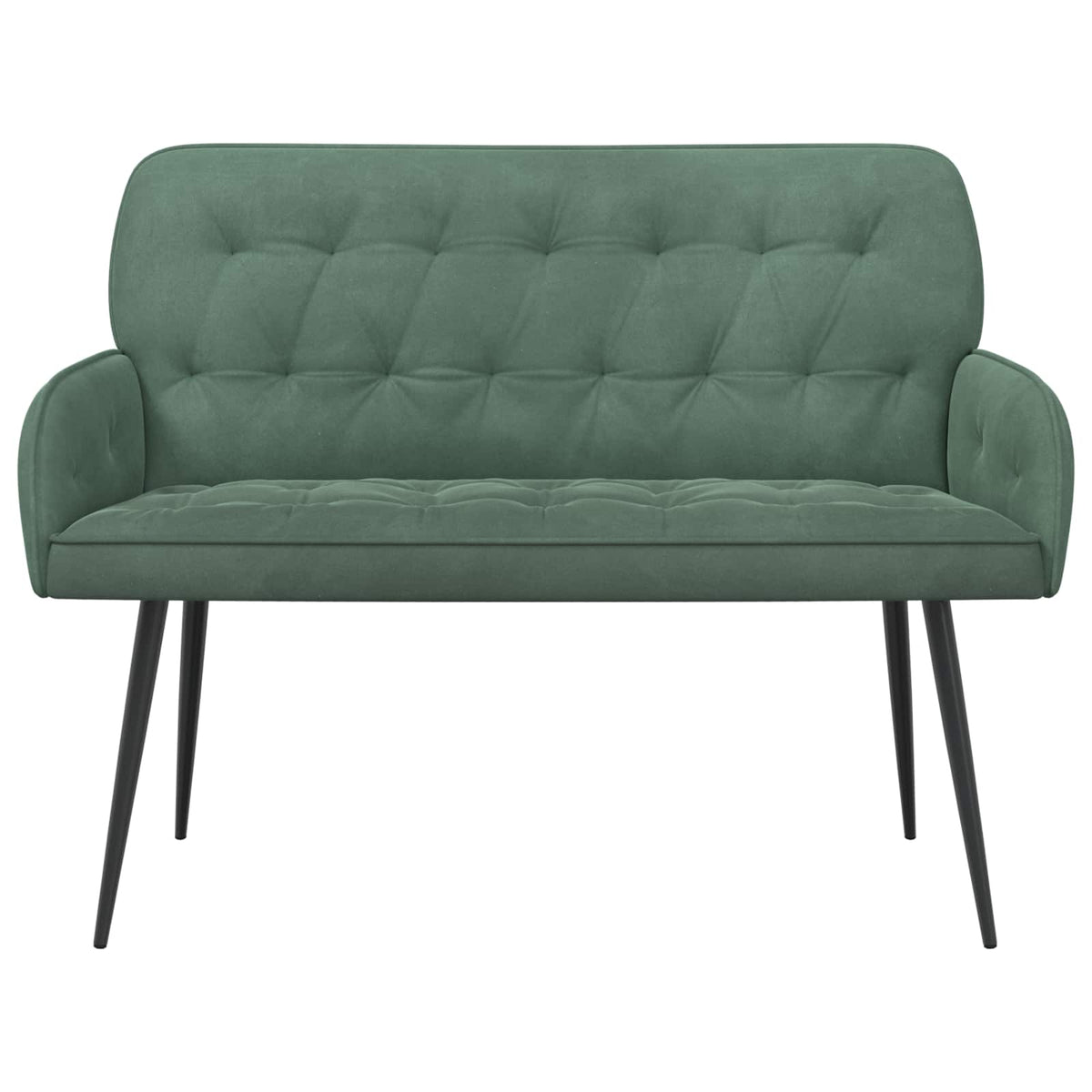 2 Seater Sofa with Metal Legs 2-Seater Sea Green Velvet