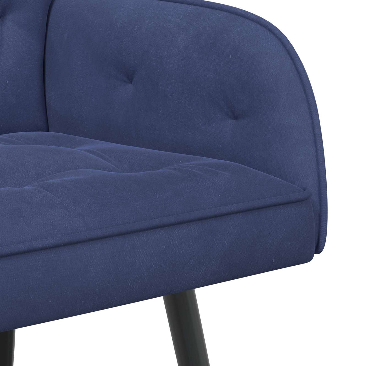 2 Seater Sofa with Metal Legs 2-Seater Police Blue Velvet
