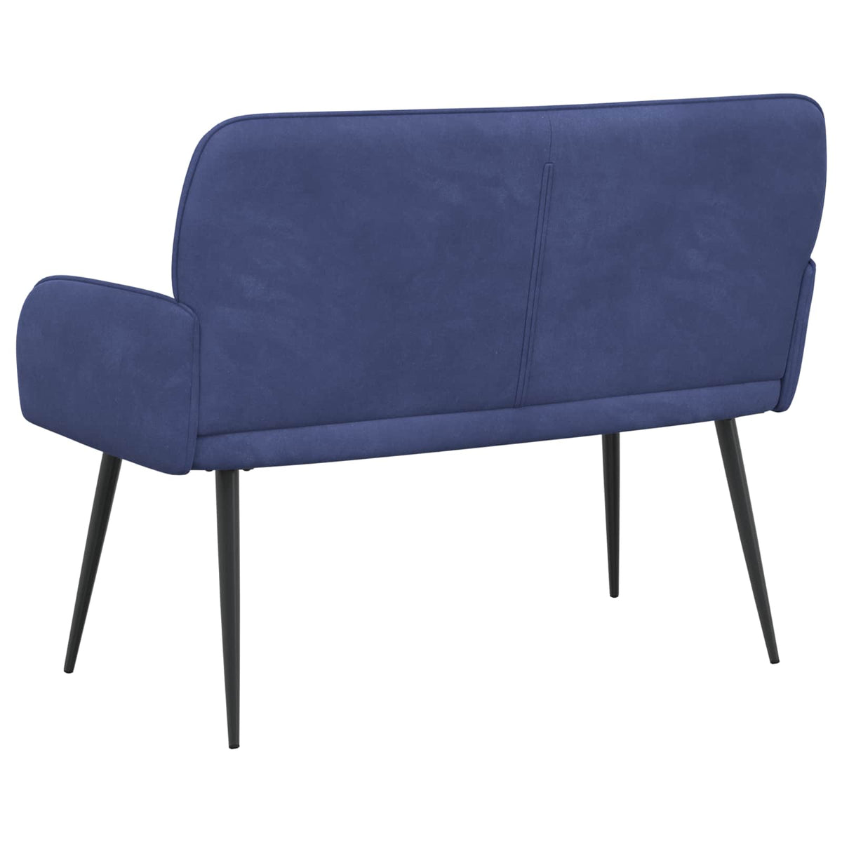 2 Seater Sofa with Metal Legs 2-Seater Police Blue Velvet