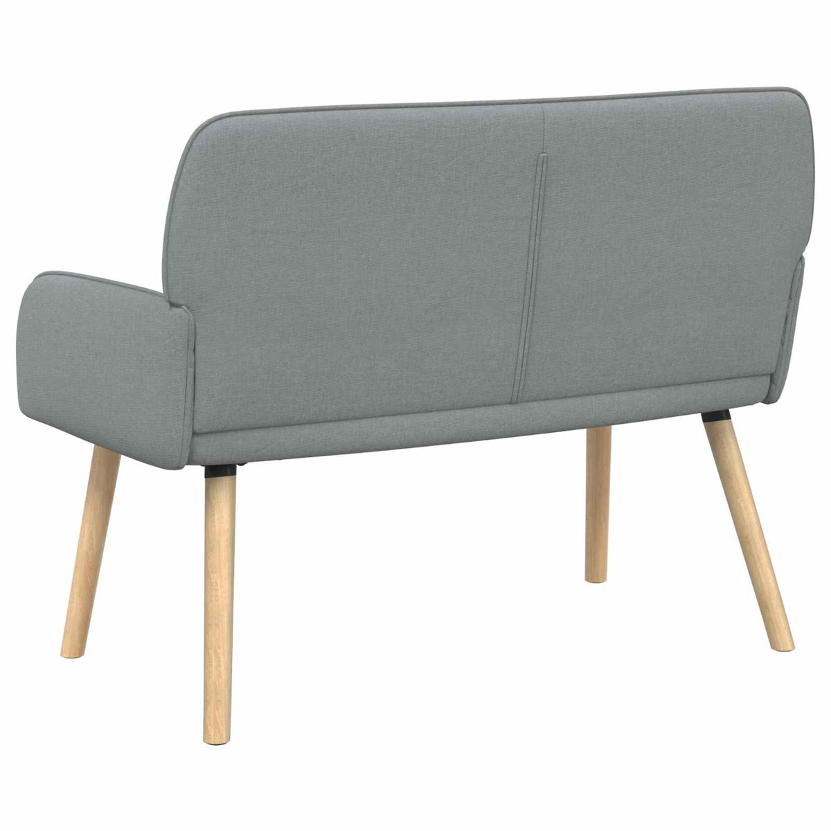 2 Seater Sofa with Solid Wood Legs 2-Seater Light Grey