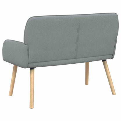 2 Seater Sofa with Solid Wood Legs 2-Seater Light Grey