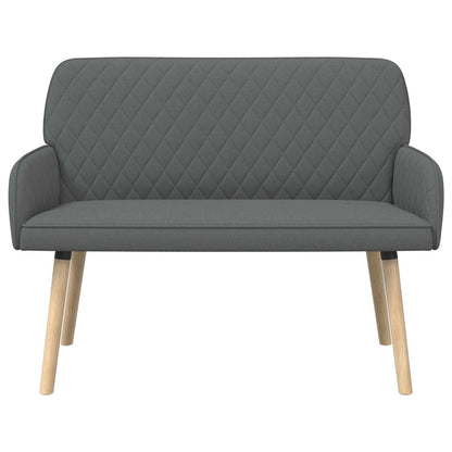 2 Seater Sofa with Solid Wood Legs 2-Seater Dark Grey