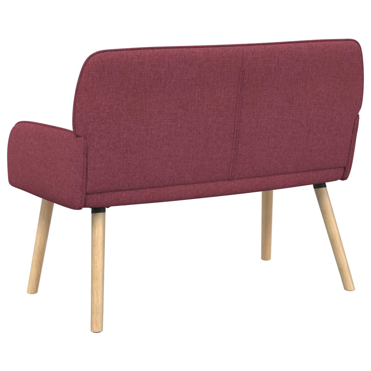 2 Seater Sofa with Solid Wood Legs 2-Seater Wine Red