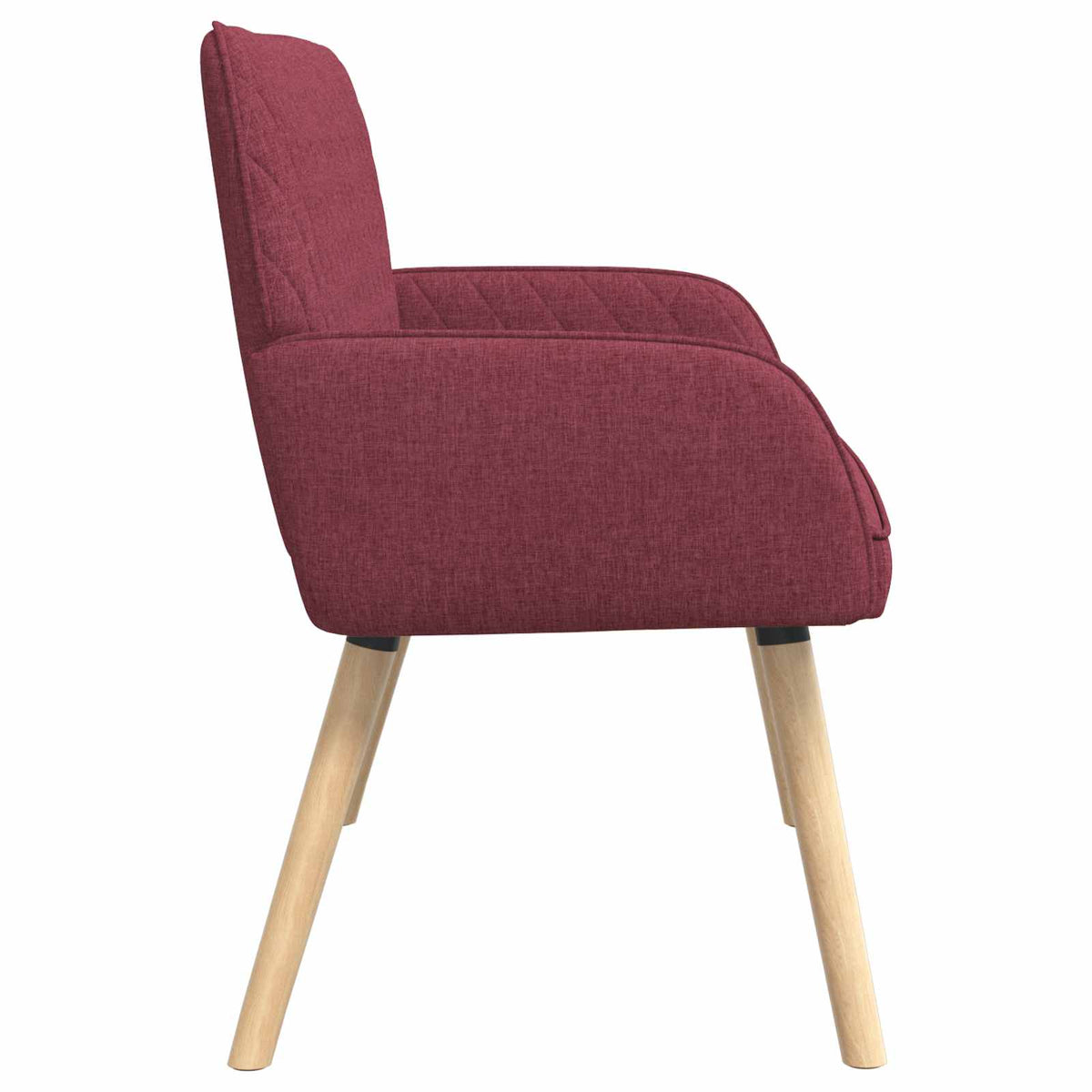 2 Seater Sofa with Solid Wood Legs 2-Seater Wine Red