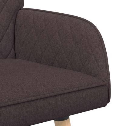 2 Seater Sofa with Solid Wood Legs 2-Seater Dark Brown