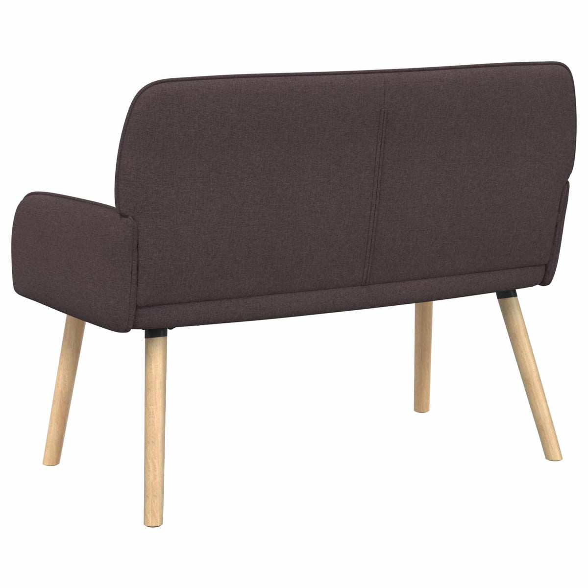 2 Seater Sofa with Solid Wood Legs 2-Seater Dark Brown