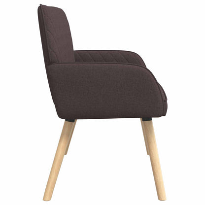 2 Seater Sofa with Solid Wood Legs 2-Seater Dark Brown